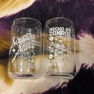 Two can shaped Glasses
